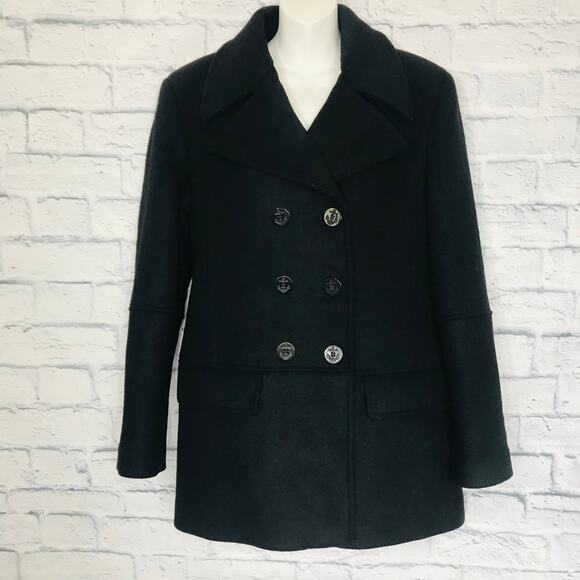 Zara Black Wool Jacket - Picture 8 of 9